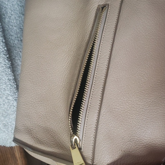 Chloé calf skin tote with zip side pocket Authentic - Picture 13 of 13